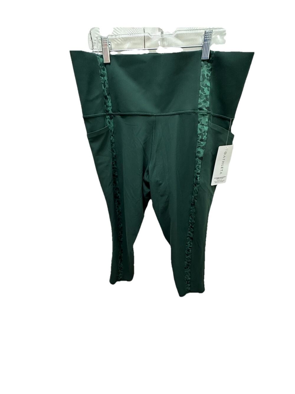 NWT ATHLETA Women’s Green Salutation Stash II Serene Leggings Size 2X